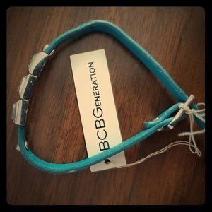 BCBG leather band bracelet